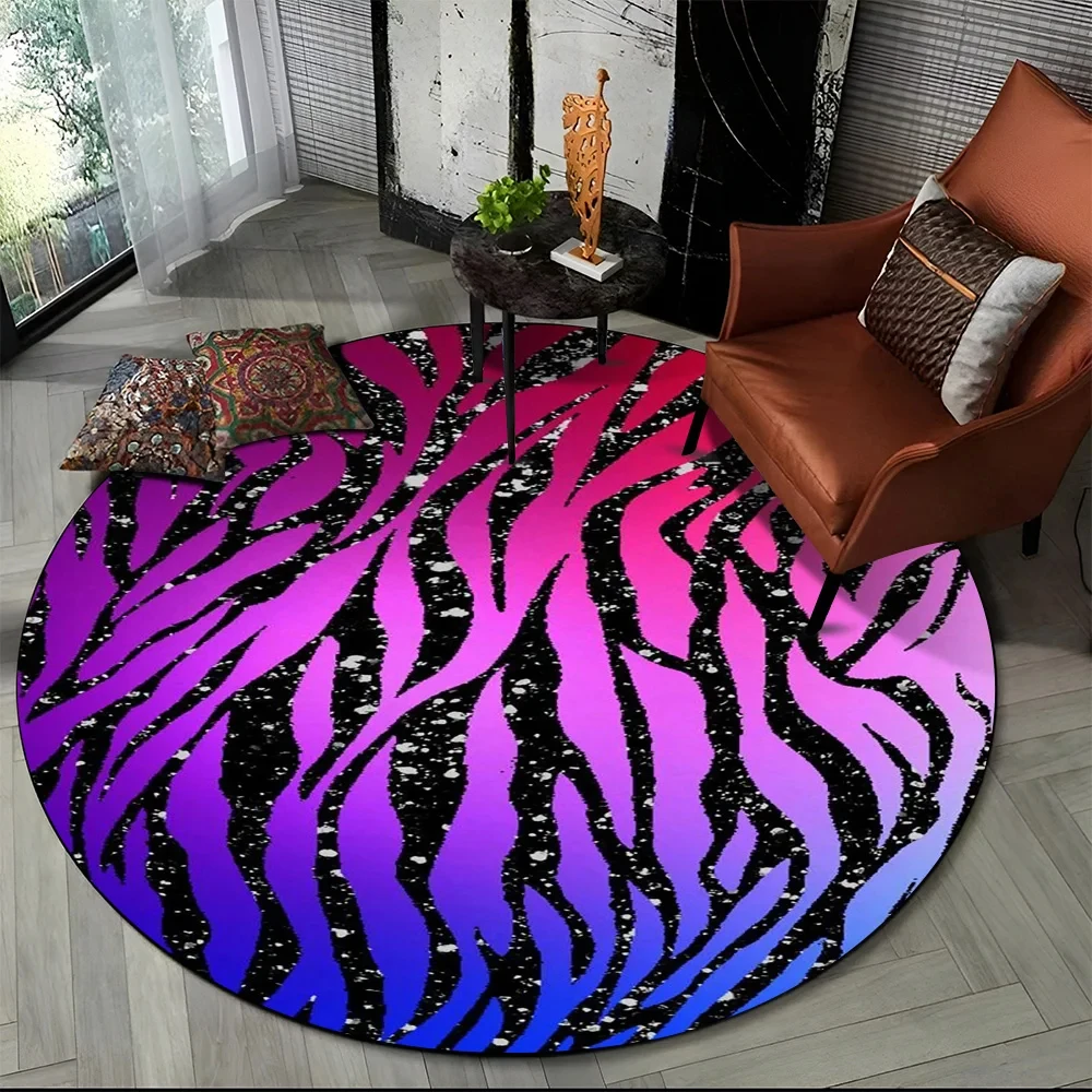 Pink Zebra Stripe Print Round  – обзор и цена Commercial Printing Format